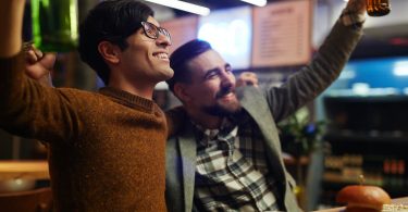 HAPPY CUSTOMERS AT THE BAR